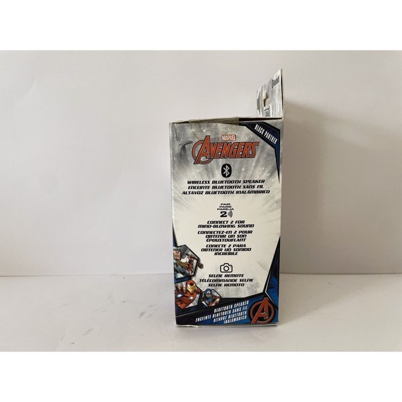 NEW BITTY BOOMERS 9394 MARVEL AVENGERS BLACK PANTHER BLUETOOTH SPEAKER Brand New - Picture 4 of 8